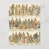 Historische civiele dress briefkaart (Voorkant)