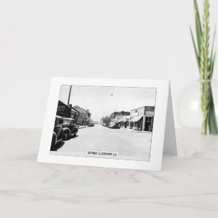 Historische Claremont - Gevouwen Wenskaart Kaart