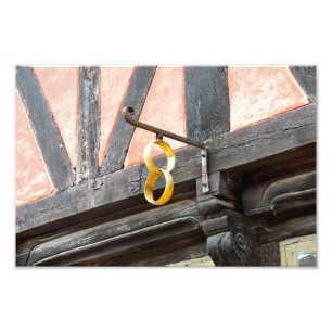 Historische Deense juwelienwinkel Foto Afdruk