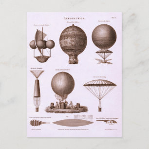Historische Design van Hot Air Briefkaart
