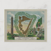 Historische emblemen in Ierland Briefkaart (Voorkant)