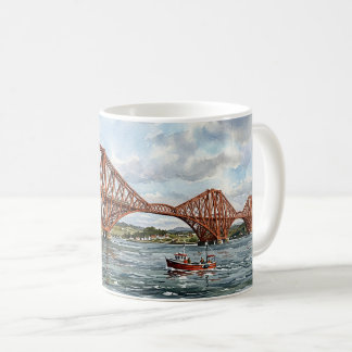 Historische Forth Rail Bridge Schotland Aquarel Koffiemok