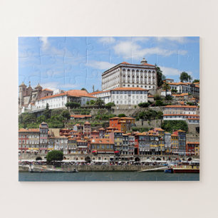 Historische gebouwen en rivier, Porto, Portugal Legpuzzel