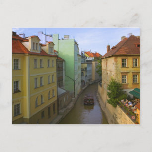 Historische gebouwen met kanaal, Praag, Tsjechië Briefkaart