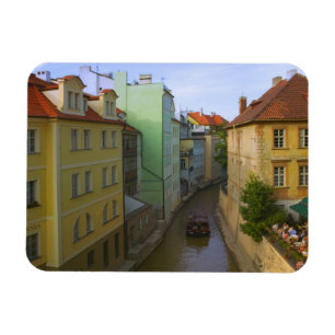 Historische gebouwen met kanaal, Praag, Tsjechië Magneet