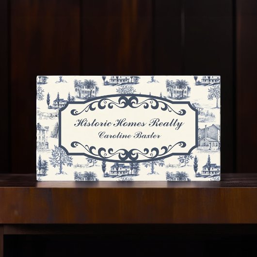 Historische huizen makelaar visitekaartje