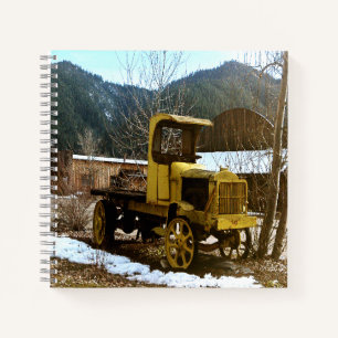 Historische hulpvrachtwagen uit 1912..... notitieboek