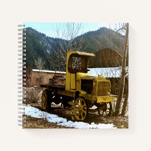 Historische hulpvrachtwagen uit 1912..... notitieboek (Voorkant)