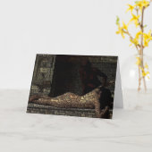 Historische illustratie Massage Therapy Client Kaart (Gele Bloem)