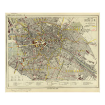 Historische kaart van Berlijn 1883 – Letts Popular