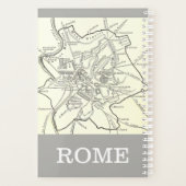 Historische kaart van de stad Rome Planner (Achterkant)