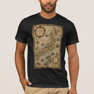 Historische kaart van Japan T-shirt