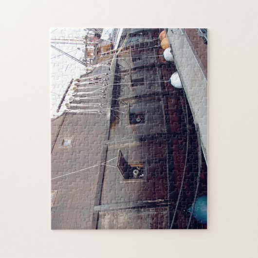 Historische kanonnen op Tall Ship Legpuzzel (Verticaal)