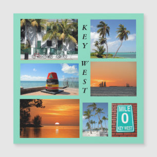 Historische Key West, Florida magnetische kaart
