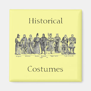 Historische kostuums magneet