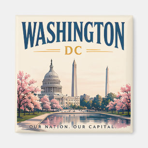 Historische luchtlijn van Washington DC Magneet
