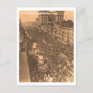 Historische Mardi Gras New Orleans 1925 foto Briefkaart