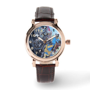 historische middeleeuwse ridders over paarden horloge