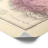 Historische militaire kaarten van Venezuela Poster (Hoek)