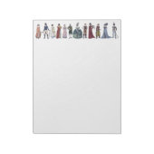 Historische Mode van Regency Historische Kunst - G Notitieblok (Gedraaid)