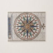 Historische Nautical Compass (1543) Legpuzzel (Horizontaal)