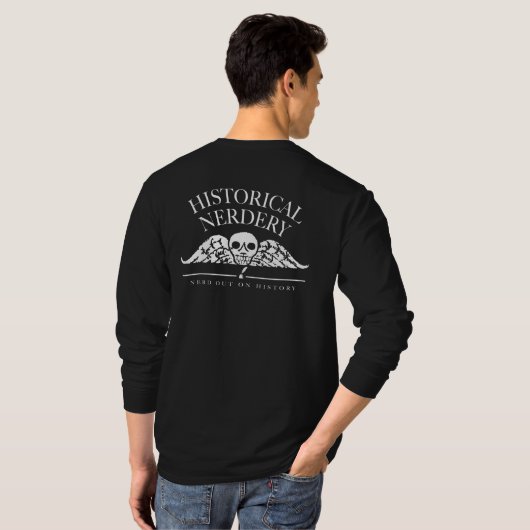 Historische Nerdery Officiële T-shirt met lange mo (Achterkant volledig)