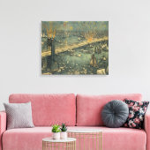historische New York Brooklyn Bridge openen Canvas Afdruk (Insitu (Woonkamer))