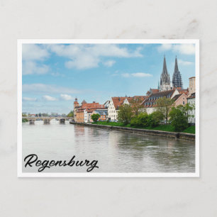 Historische oude binnenstad van Regensburg, Duitsl Briefkaart