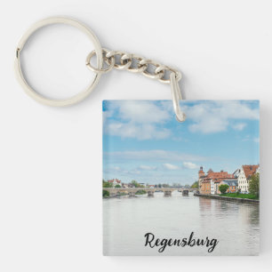 Historische oude binnenstad van Regensburg, Duitsl Sleutelhanger