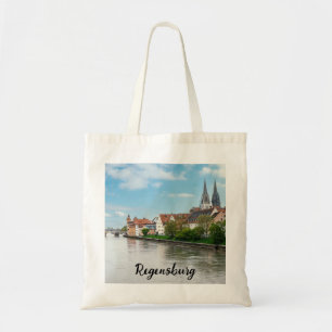 Historische oude binnenstad van Regensburg, Duitsl Tote Bag