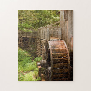 Historische Oude Molen en Waterrad Puzzel