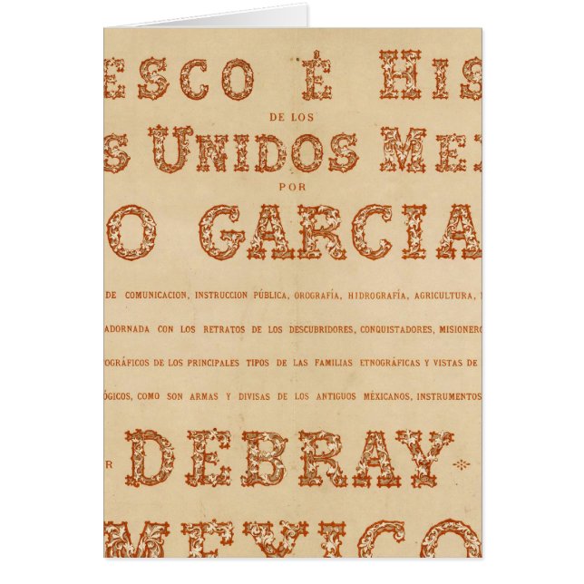 Historische pagina van de Titel van de Kaart (Voorkant)