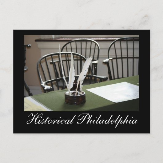 Historische Philadelphia Briefkaart (Voorkant)