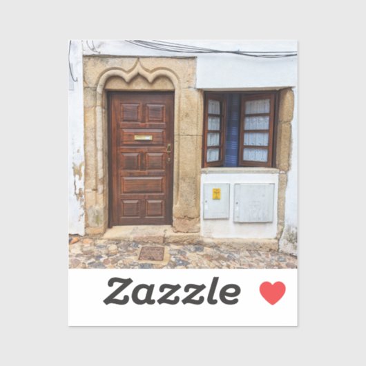 Historische portugese deur sticker (Vel)