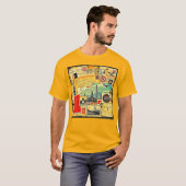 historische postreis t-shirt (Voorkant volledig)