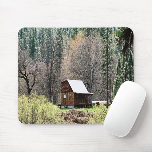 Historische potato Creek Log Cabin..... Muismat (Met muis)