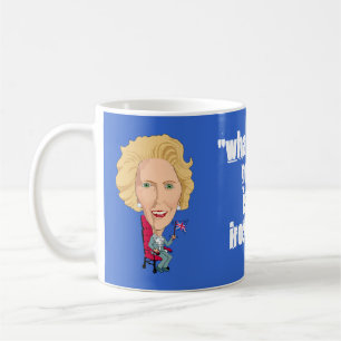 Historische premier Margaret Thatcher Caricature B Koffiemok