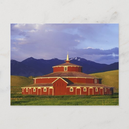 Historische ronde Barn op Twin Bridges Montana Briefkaart (Voorkant)