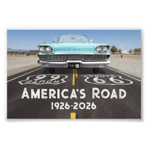Historische Route 66 Eeuwfeest Foto Afdruk