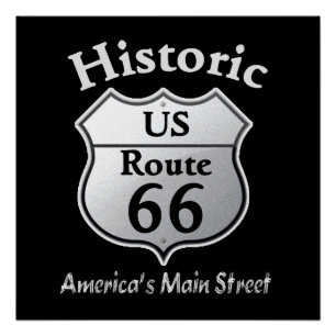 Historische Route 66 _ POSTER PRINT Perfect Poster