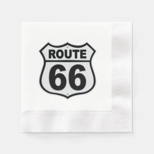 Historische route 66 servet (Voorkant)