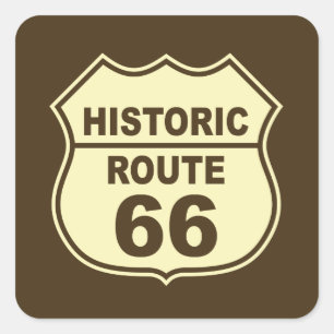 Historische Route 66 Sticker