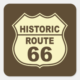Historische Route 66 Sticker