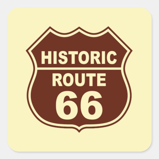 Historische Route 66 Sticker (Voorkant)