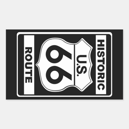 Historische route 66 Stickers (Voorkant)