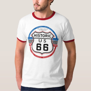Historische route 66 t-shirt