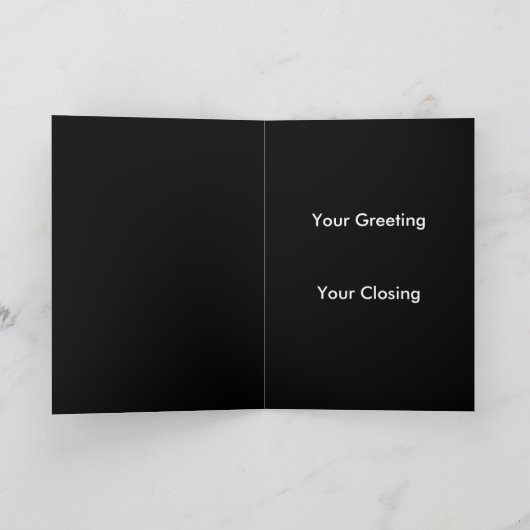 Historische Route 66 Wenskaart Zwart Kaart (Binnen)