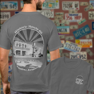 Historische Route 66 Winslow Arizona Voorzijde T-shirt