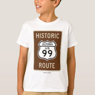 Historische route US Highway 99 (Californië) T-shirt