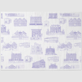 Historische Salem MA Patroon Tissue Paper Tissuepapier